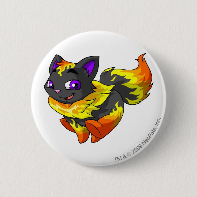 Badge Rond 5 Cm Le feu de Wocky (Devant)