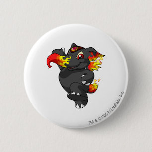 Badge Rond 5 Cm Le feu d'Elephante
