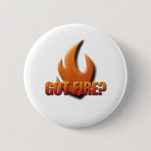 Badge Rond 5 Cm Le feu obtenu ? (Devant)
