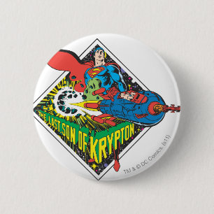 Badge Rond 5 Cm Le Fils Dernier de Krypton