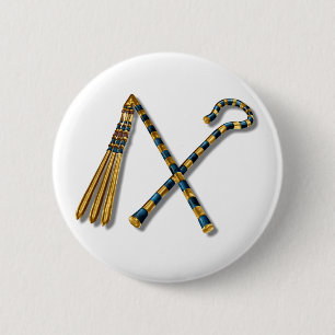 Badge Rond 5 Cm Le fléau et l'escroc de Tutankhamun