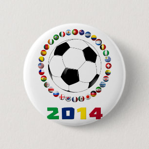 Badge Rond 5 Cm Le football 2014 2530