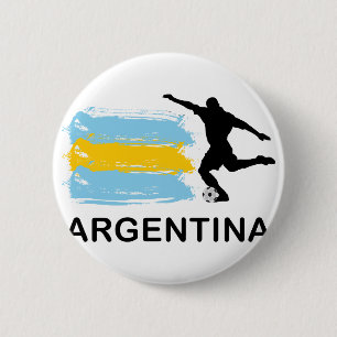 Badge Rond 5 Cm Le football de l'Argentine