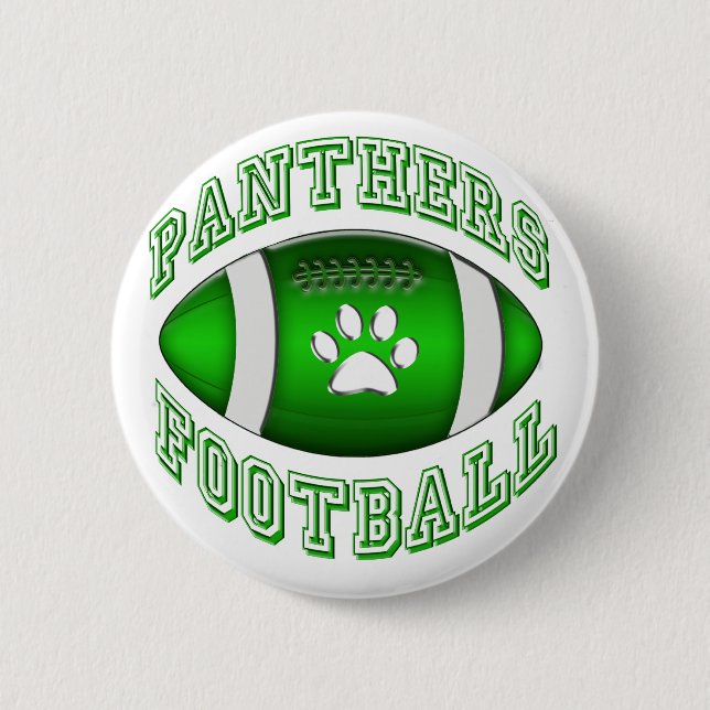 Badge Rond 5 Cm Le football de panthères (Devant)