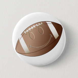 BADGE ROND 5 CM LE FOOTBALL DE VISAGE
