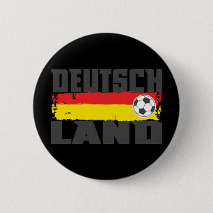 Badge Rond 5 Cm Le football du Deutschland