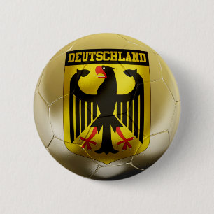 Badge Rond 5 Cm Le football du Deutschland