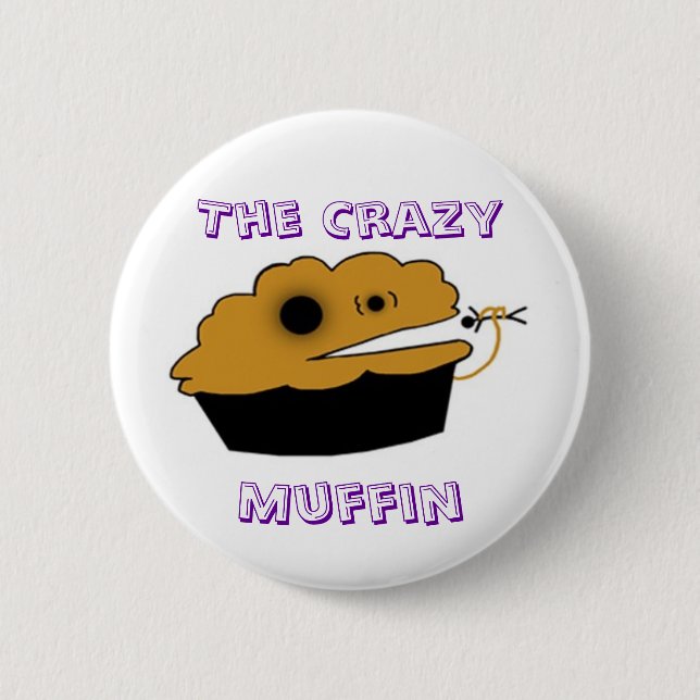 Badge Rond 5 Cm Le fou, petit pain (Devant)