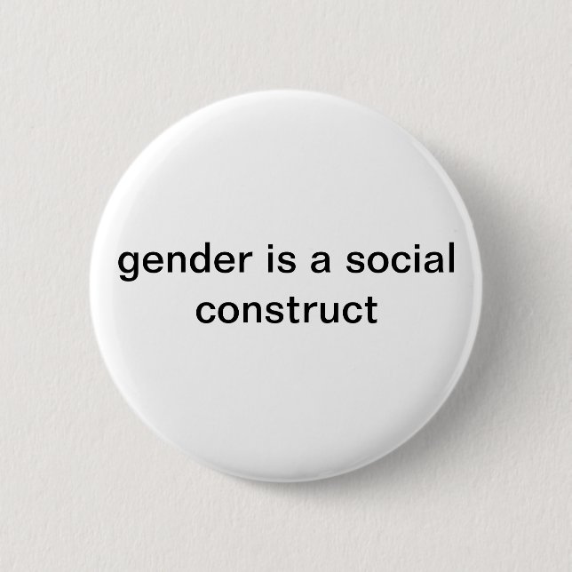 Badge Rond 5 Cm Le genre est un concept social Pin (Devant)