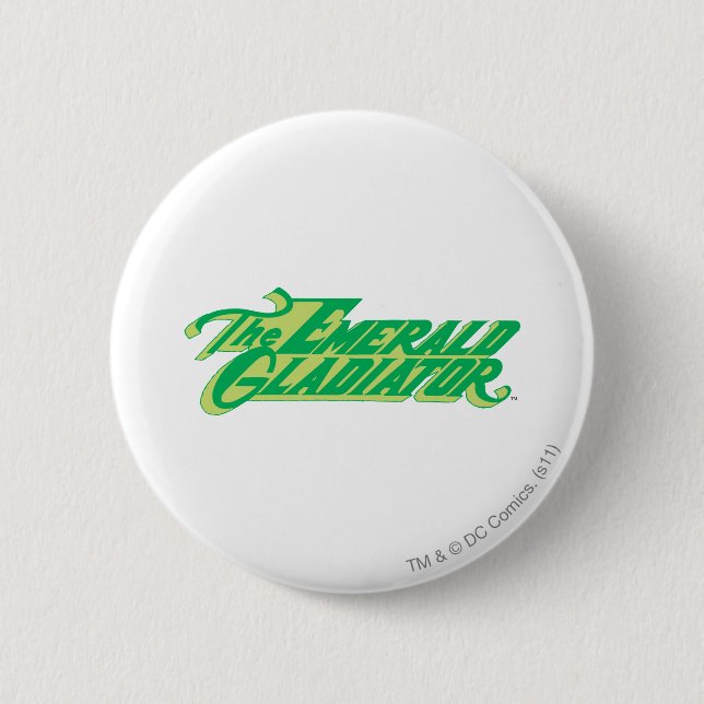Badge Rond 5 Cm Le gladiateur vert (Devant)