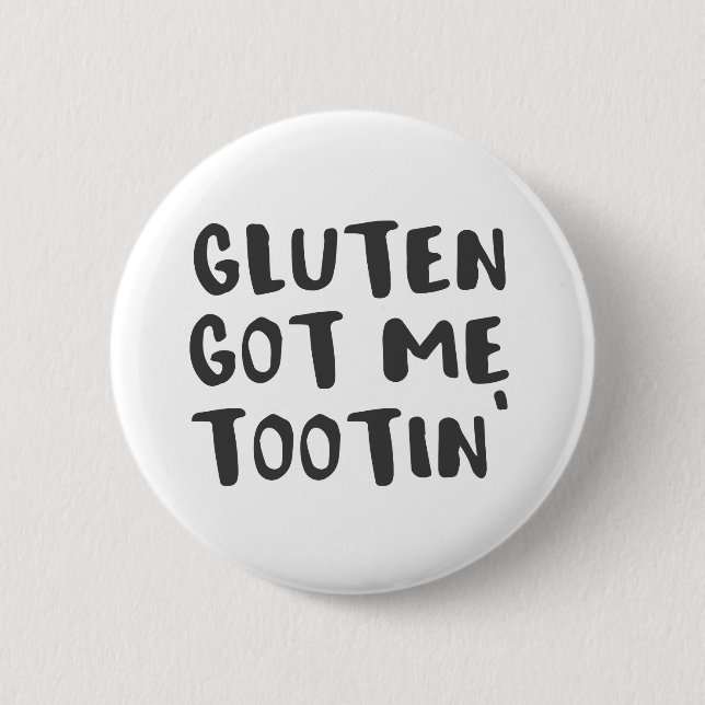 Badge Rond 5 Cm Le gluten coeliaque de conscience m'a obtenu (Devant)