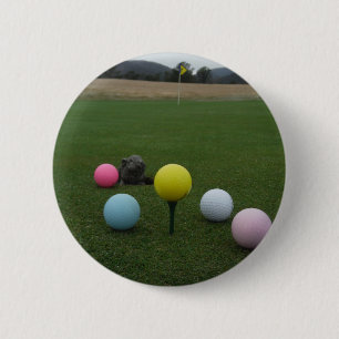 Badge Rond 5 Cm Le golf de Pâques