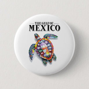Badge Rond 5 Cm Le Golfe Du Mexique N'Oublie Jamais Le Jour des te