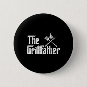 Badge Rond 5 Cm Le Grillfather Bbq Grill Et Fumoir Rbecue Chef