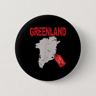 Badge Rond 5 Cm Le Groenland n'est pas à vendre drôle Anti Trump