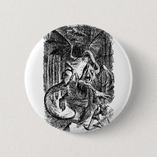Badge Rond 5 Cm Le Jabberwocky