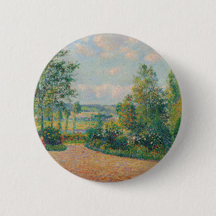 Badge Rond 5 Cm Le jardin d'Octave Mirbeau (par Camille Pissarro)