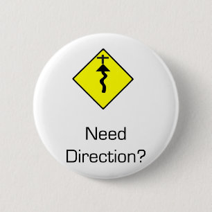 Badge Rond 5 Cm Le Jésus-Christ est la direction