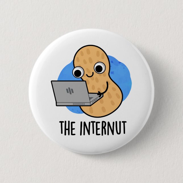 Badge Rond 5 Cm Le jeu d'arachide Internet amusant Internut (Devant)
