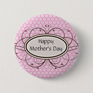 Badge Rond 5 Cm Le jour de mère heureux