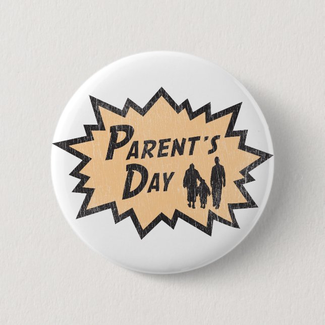 Badge Rond 5 Cm Le jour du parent (Devant)
