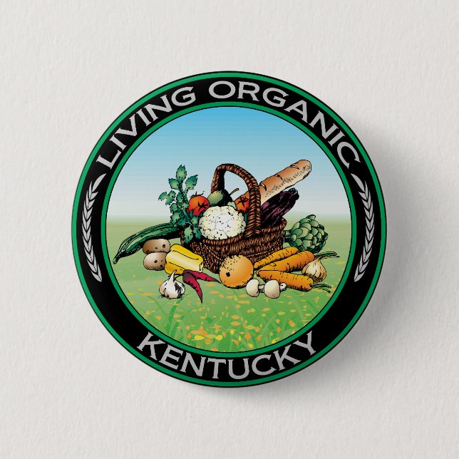 Badge Rond 5 Cm Le Kentucky organique (Devant)