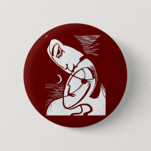 Badge Rond 5 Cm Le Kiss By Moonlight et Ocean