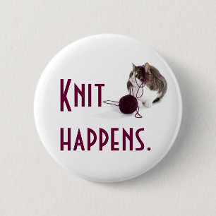 Badge Rond 5 Cm Le Knit se produit