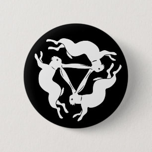 Badge Rond 5 Cm Le lapin de Tinner