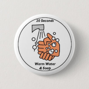 Badge Rond 5 Cm Le lavage remet le bouton