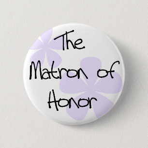 Badge Rond 5 Cm Le lilas fleurit dame de honneur