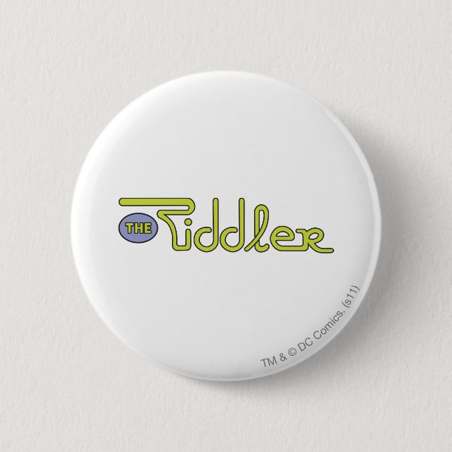 Badge Rond 5 Cm Le logo Riddler vert (Devant)