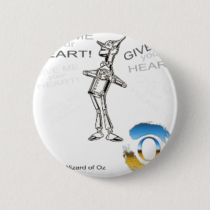 Badge Rond 5 Cm Le magicien d'Oz - étain woodnan - illustration
