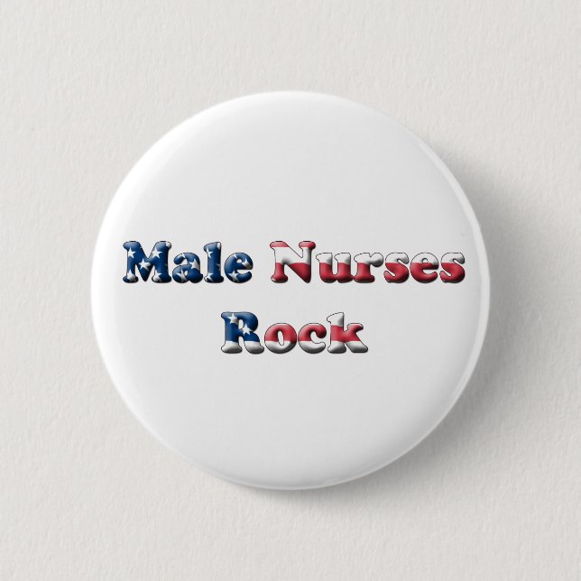 Badge Rond 5 Cm Le mâle soigne la roche (Devant)
