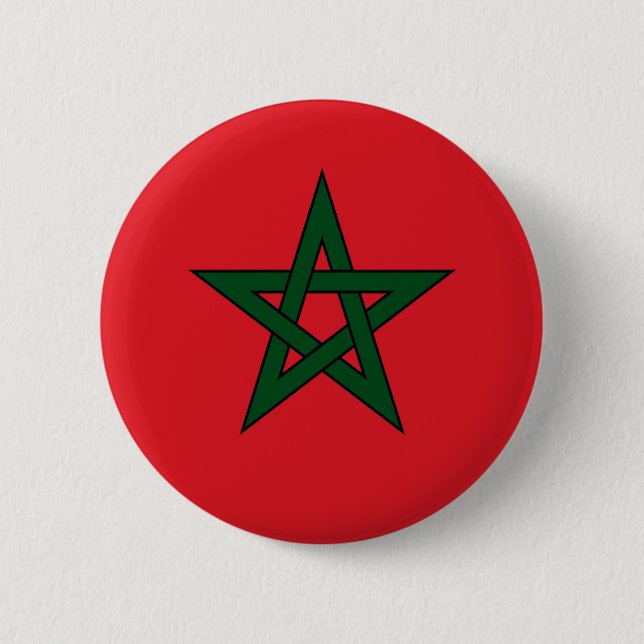Badge Rond 5 Cm Le Maroc (Devant)