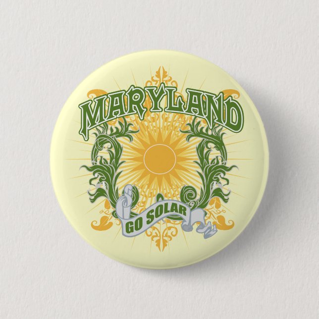 Badge Rond 5 Cm Le Maryland solaire (Devant)