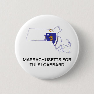 Badge Rond 5 Cm Le MASSACHUSETTS pour le bouton de TULSI GABBARD