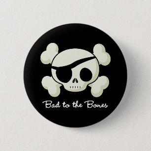 Badge Rond 5 Cm Le mauvais aux os