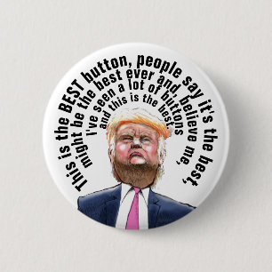 Badge Rond 5 Cm Le meilleur bouton de Donald Trump