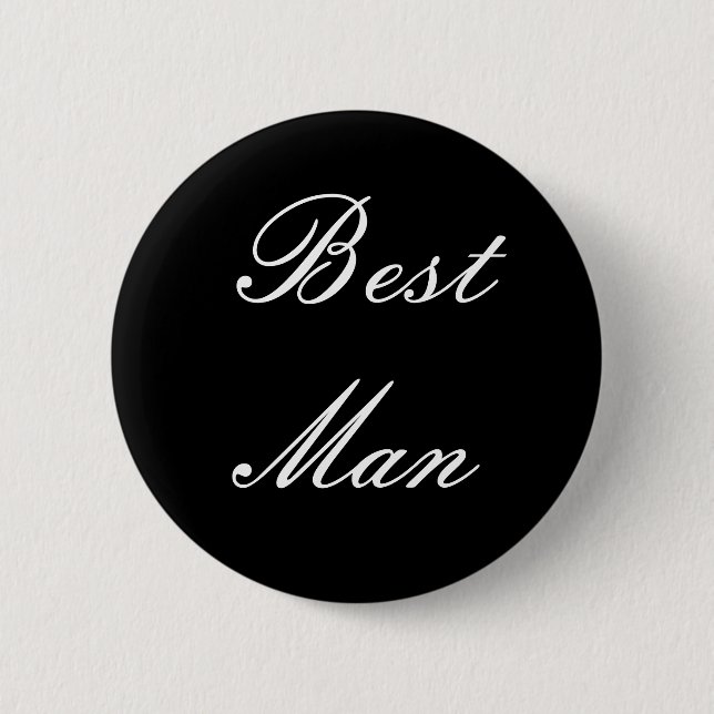 Badge Rond 5 Cm Le meilleur bouton d'homme (Devant)