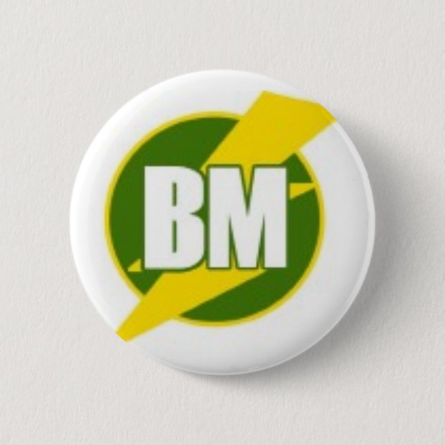 Badge Rond 5 Cm Le meilleur bouton d'homme (BM) (Devant)