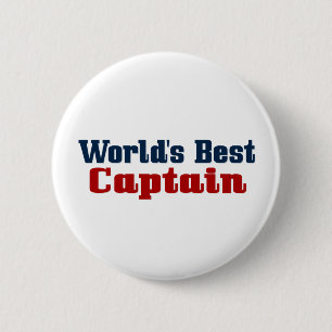Badge Rond 5 Cm Le meilleur capitaine des mondes
