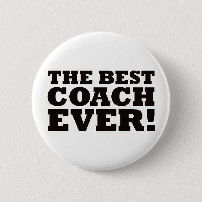 Badge Rond 5 Cm Le meilleur entraîneur jamais (Devant)