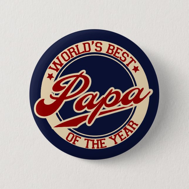 Badge Rond 5 Cm Le meilleur papa du monde (Devant)