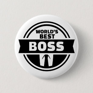 Badge Rond 5 Cm Le meilleur patron du monde