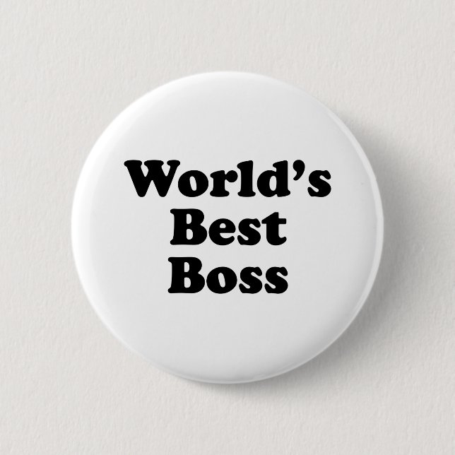 Badge Rond 5 Cm Le meilleur patron du monde (Devant)