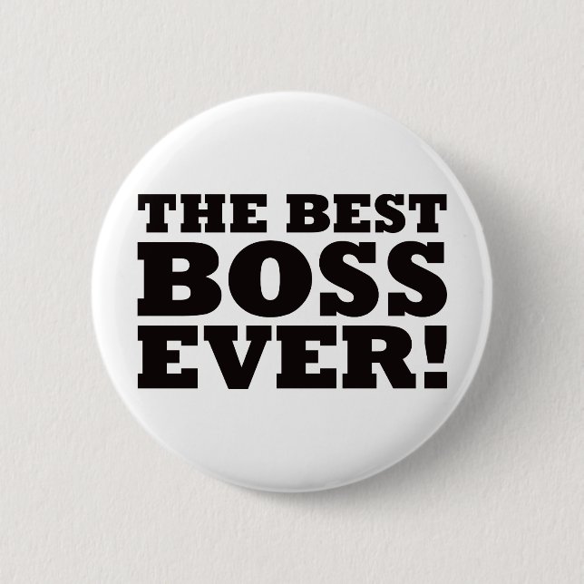 Badge Rond 5 Cm Le meilleur patron jamais (Devant)
