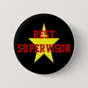 Badge Rond 5 Cm Le meilleur Pin de surveillant