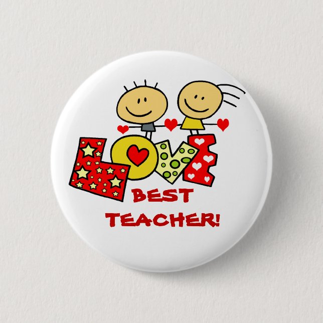BADGE ROND 5 CM LE MEILLEUR PROFESSEUR (Devant)