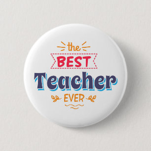 Badge Rond 5 Cm Le meilleur professeur jamais